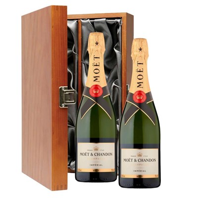 Moet And Chandon Brut Champagne 75cl Double Luxury Gift Boxed Champagne